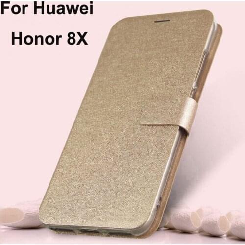 For Huawei Honor 8X case PU leather Sillcon case Honor8x coque flip Magnetic Closure back Cover 6.5'' For Honor 8 X case shell