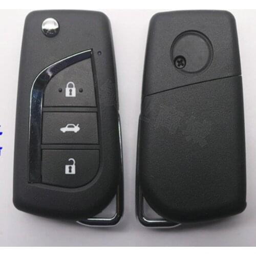 DAKATU 3 BUTTON Flip Folding Remote key shell for Toyota KD TY VVDI Remote case cover
