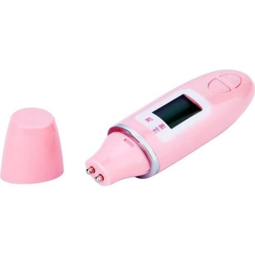 LCD Digital Moisture Analyzer Facial Skin Moisture Meter Skin Care Tools Moisture Oil Content Analyzer Monitor Detector for Face