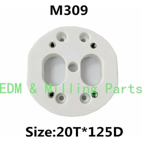 CNC Wire EDM Consumables Ceramic Lower Isolator Plate M309 EDM X056C356G52 CNC Power Chucks