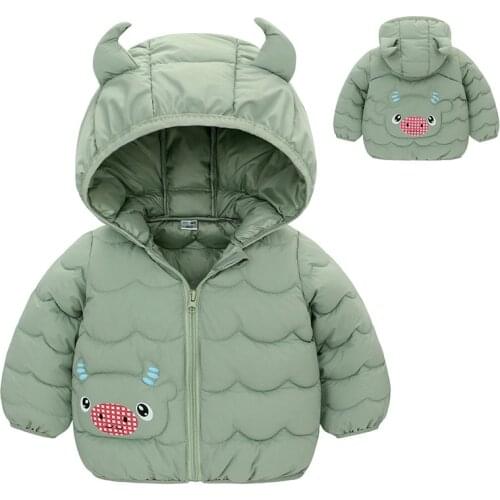 2021 Childrens Coats for Girls Down Padded Jacket Autumn Winter Kids Baby Boys Outerwear Fashion Parkas Windproof Clothing