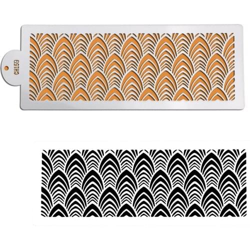 Flower shape Plastic Cake Stencils fondant Template mold Cupcake Cookie Stencils baking Tools for Cake Decoration