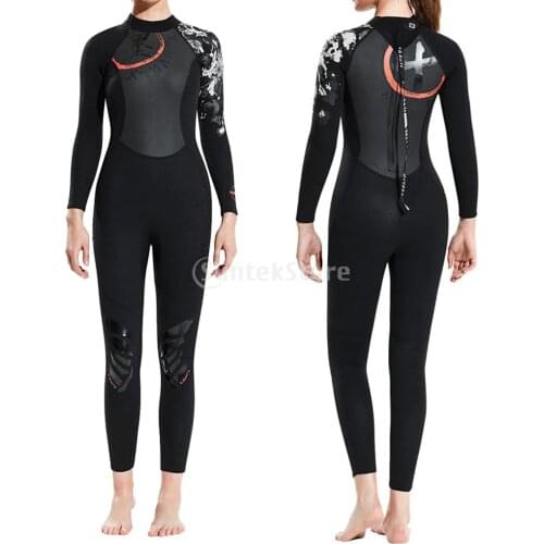 1.5mm Diving Wetsuit Long Sleeve Wet Suit Jumpsuit Full Body Suit One-Piece Scuba Dive Long Sleeve Rash Guard for Women