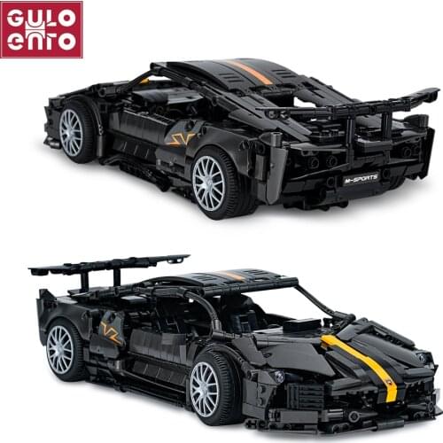 City Expert 1337PCS Sport Car Building Blocks Super Speed Racing Vehicle Set Bricks Assembly Toys Birthday Gifts For Boys Kids