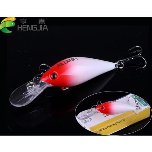 HENGJIA hard plastic crankbaits artificial wobblers swimbaits sinking fishing lures pesca fishing tackles 8cm 8.5g 6# hooks