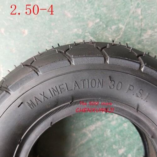 Good quality size 2.50-4 tire fit Motorcycle tyre Gas Electric Scooter Bike Tire and Scooter wheelchair wheel