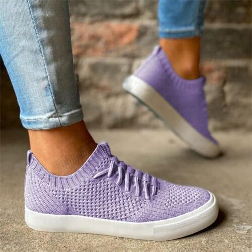 Women Mesh Breathable Lace-up Sneakers Vulcanized Female Summer Casual Comfort Sport Shoes Ladies Fashion Footwear Big Size