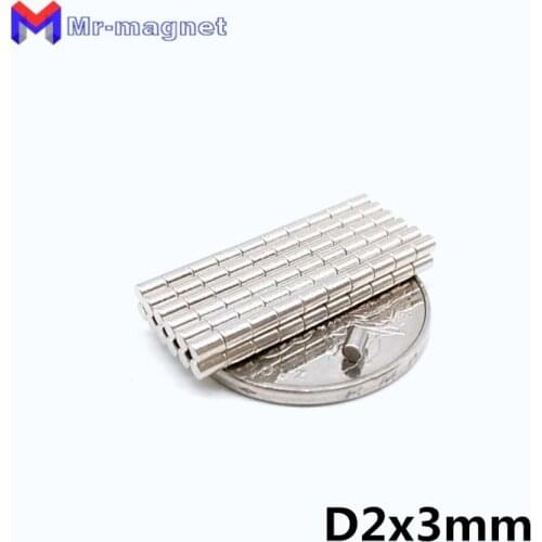 2000pcs 2 x 3 mm agnet Permanent N35 D2*3mm 2x3 Super Strong Powerful Small Round Magnetic Magnets Disc Dia.2x3