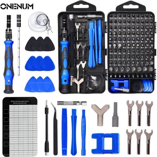 ONENUM 135/115 In 1 Magnetic Screwdriver Set Torx Slotted Universal Phillips Hex Precision Screw Bits for Phone Repair Hand Tool