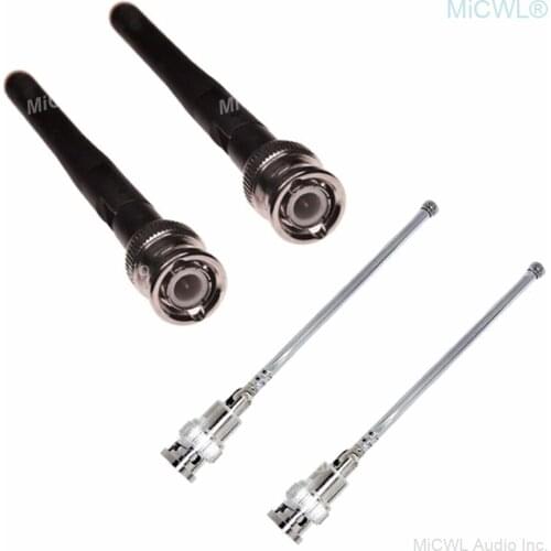 Pair BNC Antennas for Sennheiser EW EM 100 300 500 G1 G2 G3 G4 series and SR G1 G2 G3 G4 IEM G3 G4 Wreielss Receiver Host
