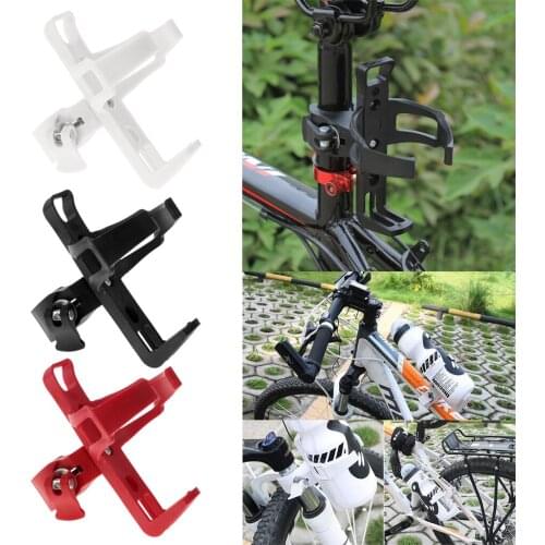 Resin Adjustable MTB Mountain Rode Bike Water Drink Bottle Holder Rack Cage Bracket with Mounting Clamp Bicycle Accessories