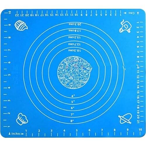 Silicone Roll Cut Mat Non-stick Size Markings Rolling Cutting Pad Fondant Cake Dough Decorating Make Tools