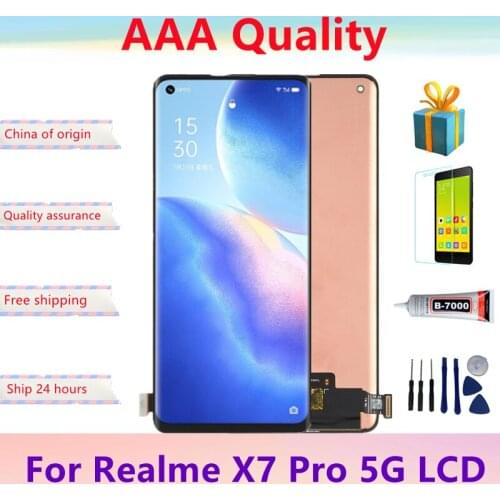 Super AMOLED 6.5" For Realme X7 Pro 5G RMX2121 RMX2111 LCD Display Touch Screen Digiziter Assembly