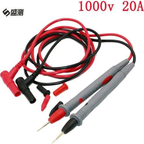 1 Pair Universal Probe Test Leads Pin Digital Multimeter Needle Tip Meter Multi Meter Tester Lead Probe Wire Pen Cable 20A D1017