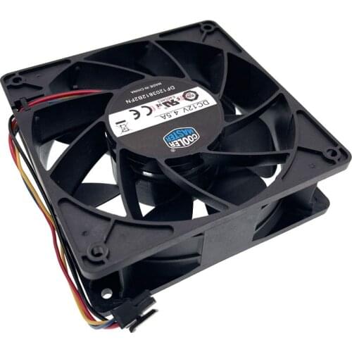 High Speed 120mm Cooling Fan 12cm,DF1203812B2FN DC 12V 4.50A 120X120X38mm Miner Cooler