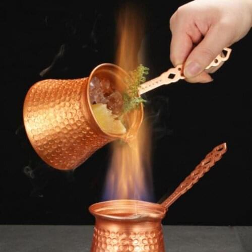 320ml Long Handle Aluminium Alloy Coffee Pot Rust-proof Stovetop Cocktail Cup Measure Cup Bar Party Wine Cocktail Shaker