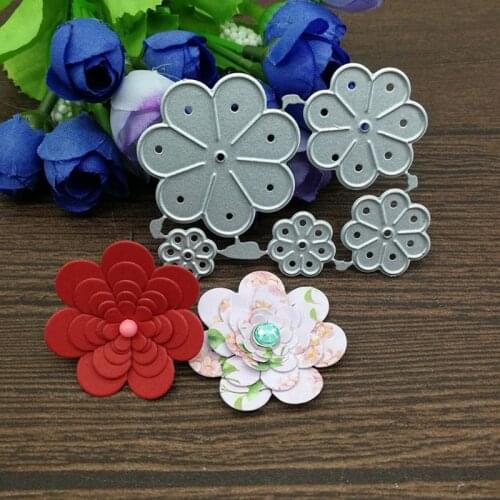 Flower Petals Metal Cutting Dies Stencil Scrapbooking DIY Album Stamp Paper Card