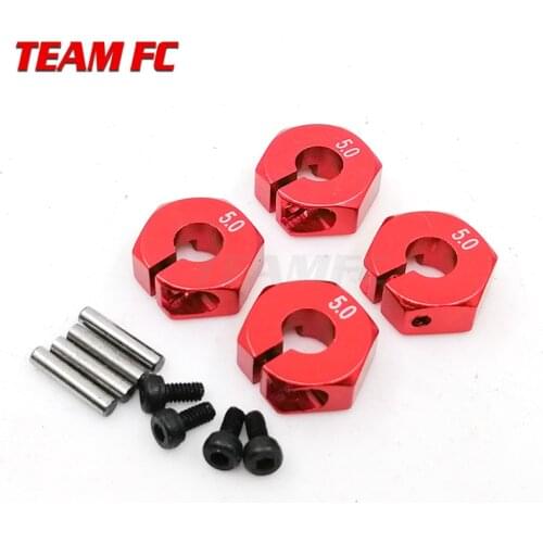 2set 8pcs HSP Aluminum Wheel Hub Hexagonal Adapter 5.0 Wheel Hex 12mm Drive With Pins For 1/10 Tamiya Car Model Toys RC Parts