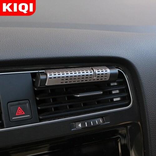 KIQI Cologne Car Air Conditioning Vent Solid Perfume for Skoda Rapid Octavia A2 A4 A5 A7 Karoq Fabia Kodiaq for Tesla Model 3 Y