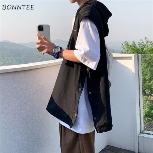 BONNTEE Hooded Vests For Men
