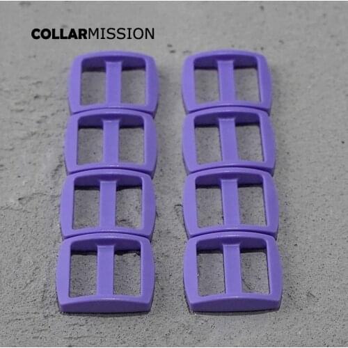 Colorful Rectangce Adjust plastic slider Tri-Glid For Dog Collar Harness Backpack Strap 20mm heliotrope RZK20SJ18