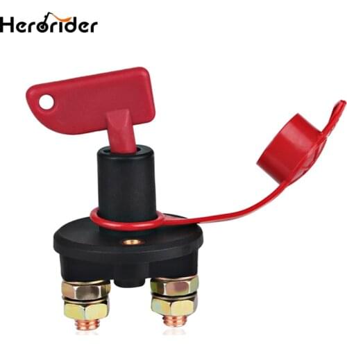 Herorider Car Battery Disconnect Switch Power Isolator Cut Off Kill Switch For Marine Auto Vehicles Car Battery Isolator Switch