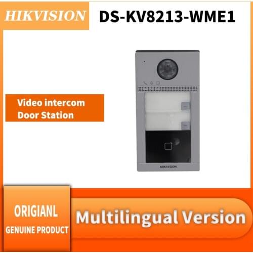Hikvision DS-KV8213-WME1(B) Video Intercom Door Bell Wireless Card Read PoE Power Villa Outdoor Phone