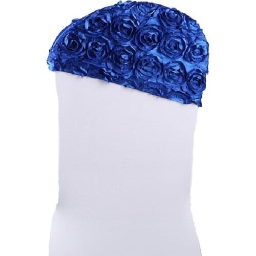 Chair cap rose chair cap elastic chair cover back flower chair back and bow decoration