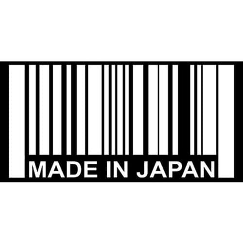 13.5cm*6.7cm Fashion MADE IN JAPAN Bar Code Vinyl Decals Car Sticker Accessories S6-3807