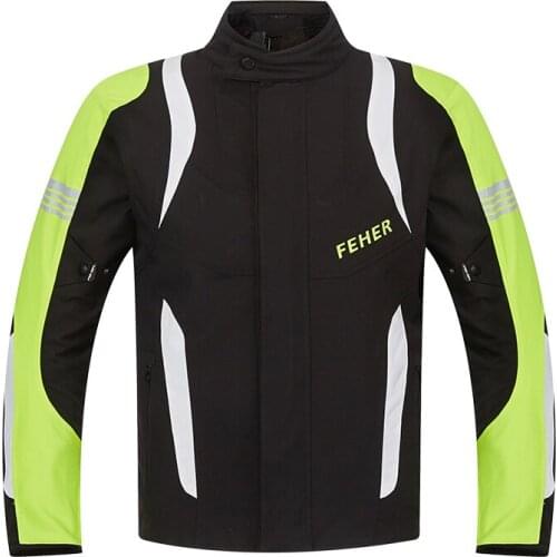 Motorcycle suit for men& women four seasons universal waterproof and non-slip, JK031, balck green/redblue/whiteblack