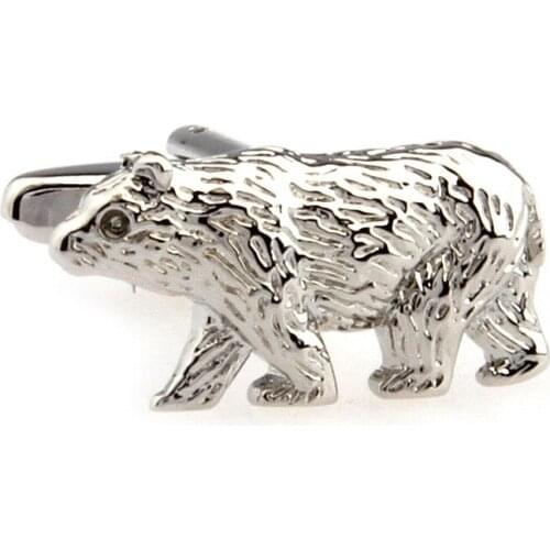 Men Cufflinks Hot Mens Shirt cuff cufflinks Bear Design cufflinks Gifts abotoaduras gemelos Animal cufflinks,Free Shipping