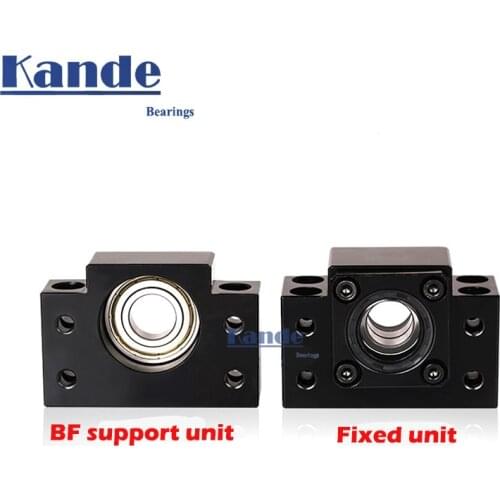 BK10 BF10 Set : 1 pc of BK10 and 1 pc BF10 for SFU1204 Ball Screw End Support CNC parts BK/BF10