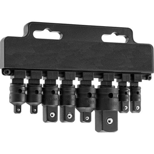 8Pcs Impact Socket Adapter Set Pneumatic Impact Sleeve Adapter Connector Vehicle Repair Tools