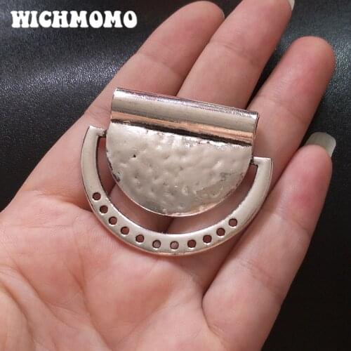 2019 New Fashion 45MM 3pcs Retro Hollow Out Zinc Alloy Tassel Loop Linker for DIY Necklace Connectors Charms