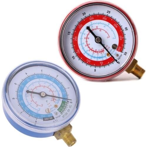 New Air Conditioner R404 R134A R22 Refrigerant Low Pressure Gauge PSI KPA Blue
