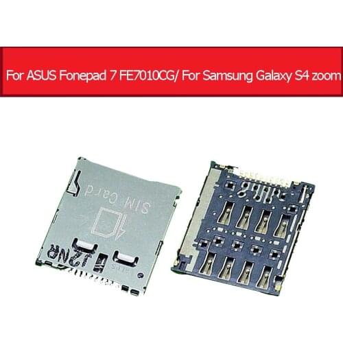 Sim Card Socket for Samsung Galaxy S4 zoom C101 and I8730 Sim Card Reader adapter for ASUS Fonepad 7 K004 FE7010CG Sim slot tray