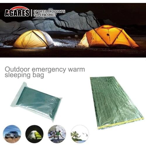 Ultralight Sleeping Bag Outdoor Portable Emergency Silver Foil Camping Survival Sleeping Bag Waterproof
