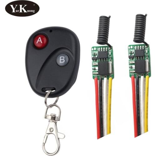 Mini LED String Desk Lamp Remote Control Switches 433 315Mini Remote Control Switch 3.7V 4.2V 5V 6V 7.4V 9V 12V LED Night Light