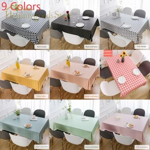 Woven Table Cloth PVC Waterproof Oilproof Dining Tablecloth Kitchen Decorative Rectangular Coffee Cuisine Party Table Cover Map