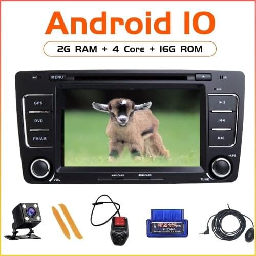 ZLTOOPAI 7" Android 10 Auto Radio For Skoda Octavia Yeti Car Intelligent Multimedia Player GPS Stereo Audio CD DVD IPS DSP SWC