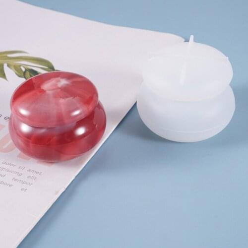 1 Set Resin Silicone Molds Jewelry Box Gift Box Molds Lipstick Organizer Crafts