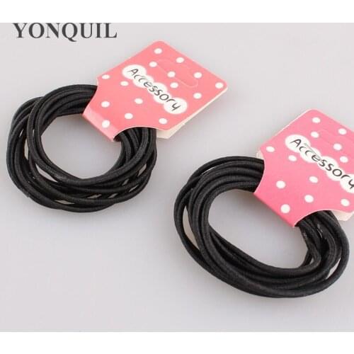 100Pcs/Set Black Elastic Hairbands For Girls Fashion Women Scrunchie Gum For Hair Accessories Elastic Hair Bands Trade price