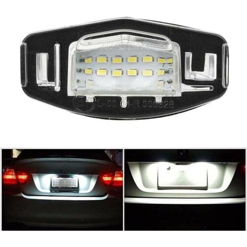 162LM License Plate Lights For Acura TL TSX MDX Honda Civic Accord White Durable