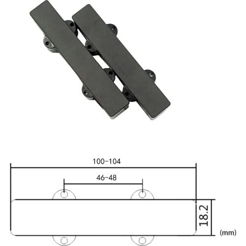 2pcs Sealed Humbucker Pickup for Electric Bass Guitar with Springs
