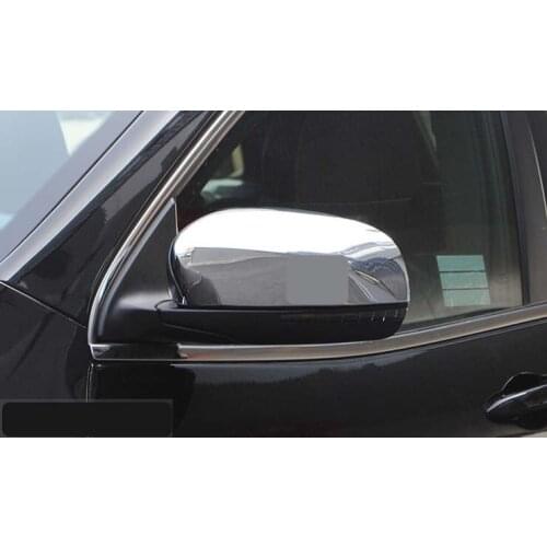 Chrome Door Side Mirror Cover Trims Protector For 2017-2021 Jeep Compass New Decoration Style 2PCS