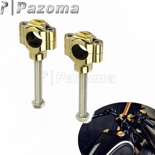 Motorcycle 1" Handlebar Risers Universal Solid Brass Rough Crafts Riser for Harley Bobber Chopper 25mm Handlebar Risers