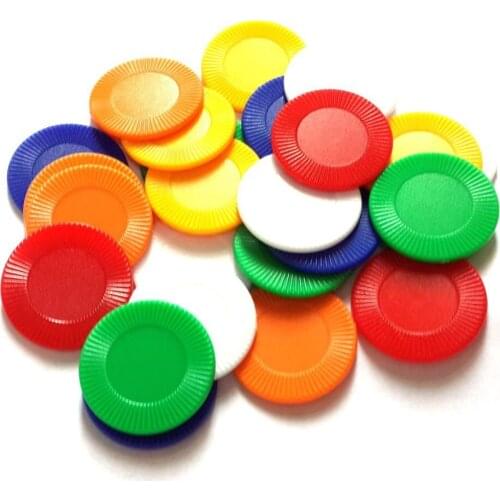 50Pcs/ set 2021 New Foreign Trade PS Plastic Chips, Mahjong Accessories Chips, Sun Flower Game Coin Props