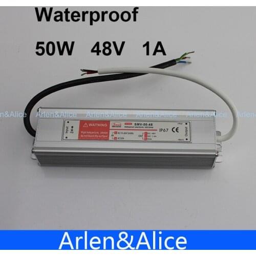 50W 48V 1A Waterproof outdoor Single Output Switching power supply AC TO DC SMPS