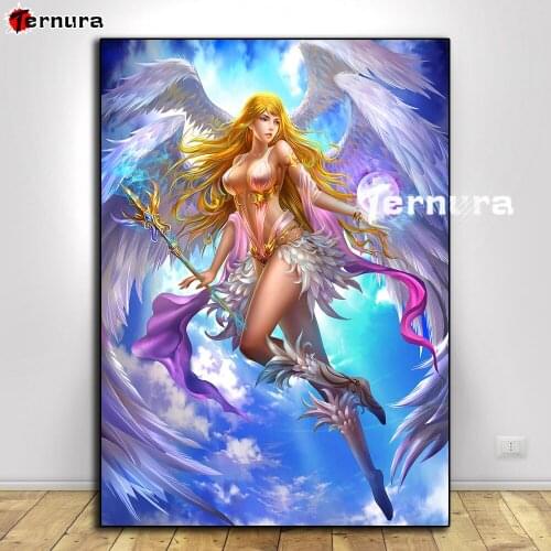 Diamond Embroidery Beautiful angel girl Pattern DIY 5D Diamond Painting Home Wall Decor Cross Stitch Full Needlework Rhinestones