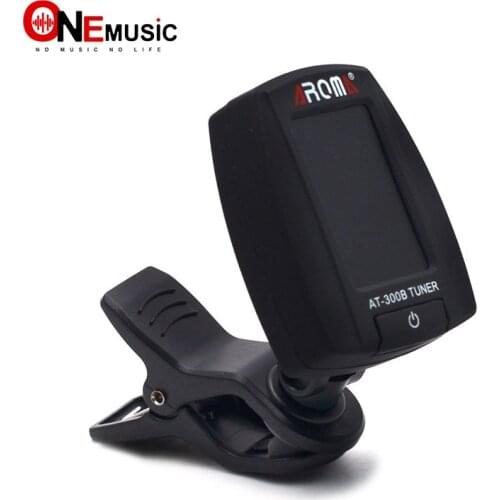 Aroma AT-300B Digital LCD Mini Clip-on Tuning Tuner For Guitar Ukulele Bass Violin Chromatic 12 note
